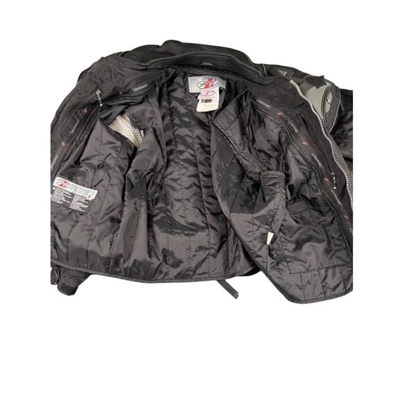 Joe Rocket Men's Black Motorcycle Racing Jacket w/ Armor Size Large - Picture 15 of 16